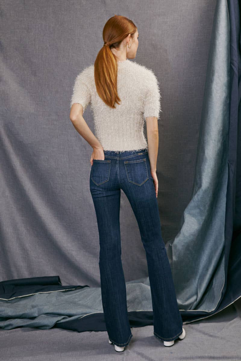 Mid Rise Flare Jeans